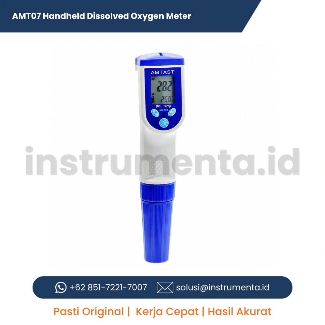 Official Supplier AMT07 Handheld Dissolved Oxygen Meter Alat Ukur Kadar Oksigen Terlarut Air Digital Portabel